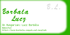 borbala lucz business card
